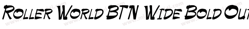 Roller World BTN Wide Bold Out字体转换